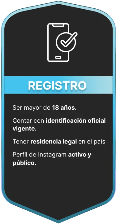 Instrucciones de registro para porcelanite